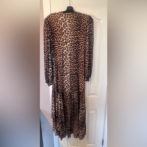 Ganni leopard animal print dress NWOT - Picture 7 of 12